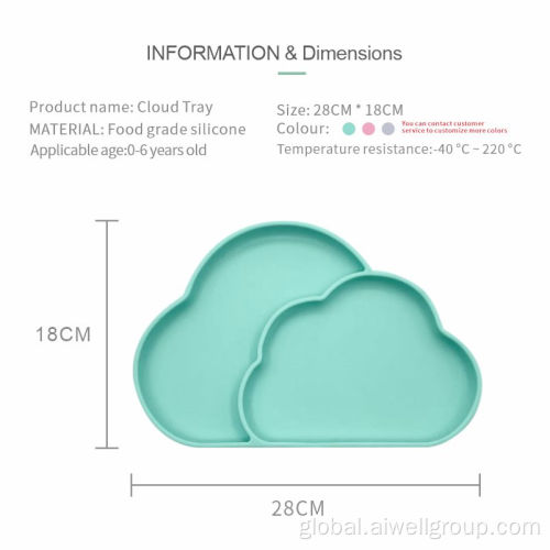 Silicone Baby Plate High Temperature Resistance Silicone Baby Plate Factory